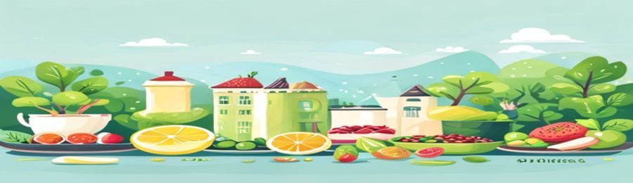 健康生活方式图片展示均衡饮食与适量运动场景，绿色清新风格，体现改善尿频配套方案的生活化实践